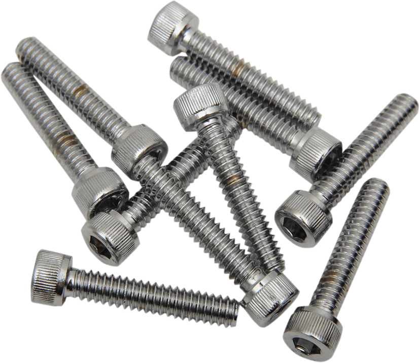 DRAG SPECIALTIES DS-190591 Bolts - Socket-Head - Replacement - Knurled/Coarse Thread - #10-24 x 1-1/4" - 10 Pack — image 1 of 2