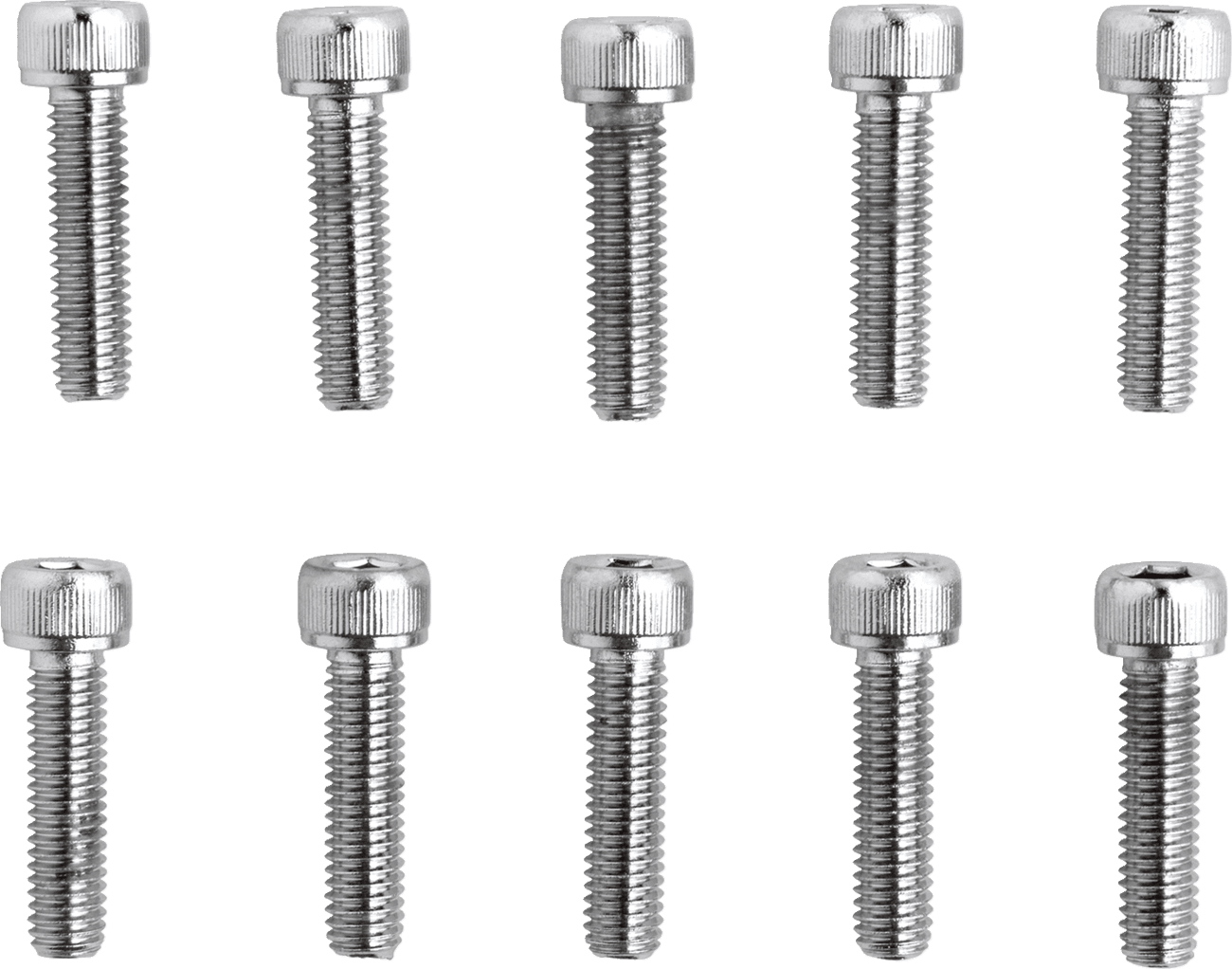DRAG SPECIALTIES DS-190597 Bolts - Socket-Head - Replacement - Knurled/Fine Thread - #10-32 x 3/4" - 10 Pack