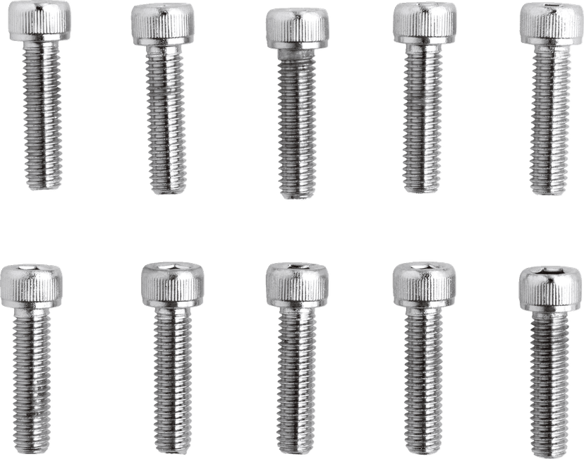 DRAG SPECIALTIES DS-190597 Bolts - Socket-Head - Replacement - Knurled/Fine Thread - #10-32 x 3/4" - 10 Pack — image 1 of 2