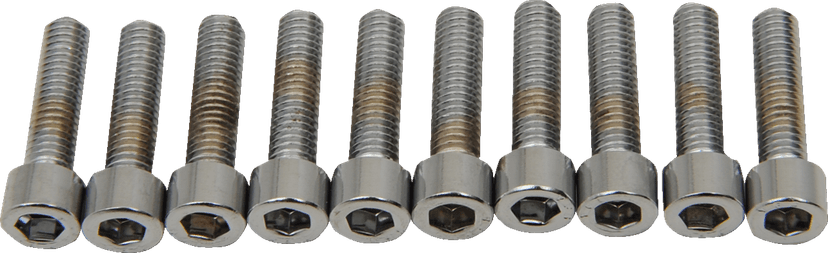 DRAG SPECIALTIES DS-190597 Bolts - Socket-Head - Replacement - Knurled/Fine Thread - #10-32 x 3/4" - 10 Pack — image 2 of 2