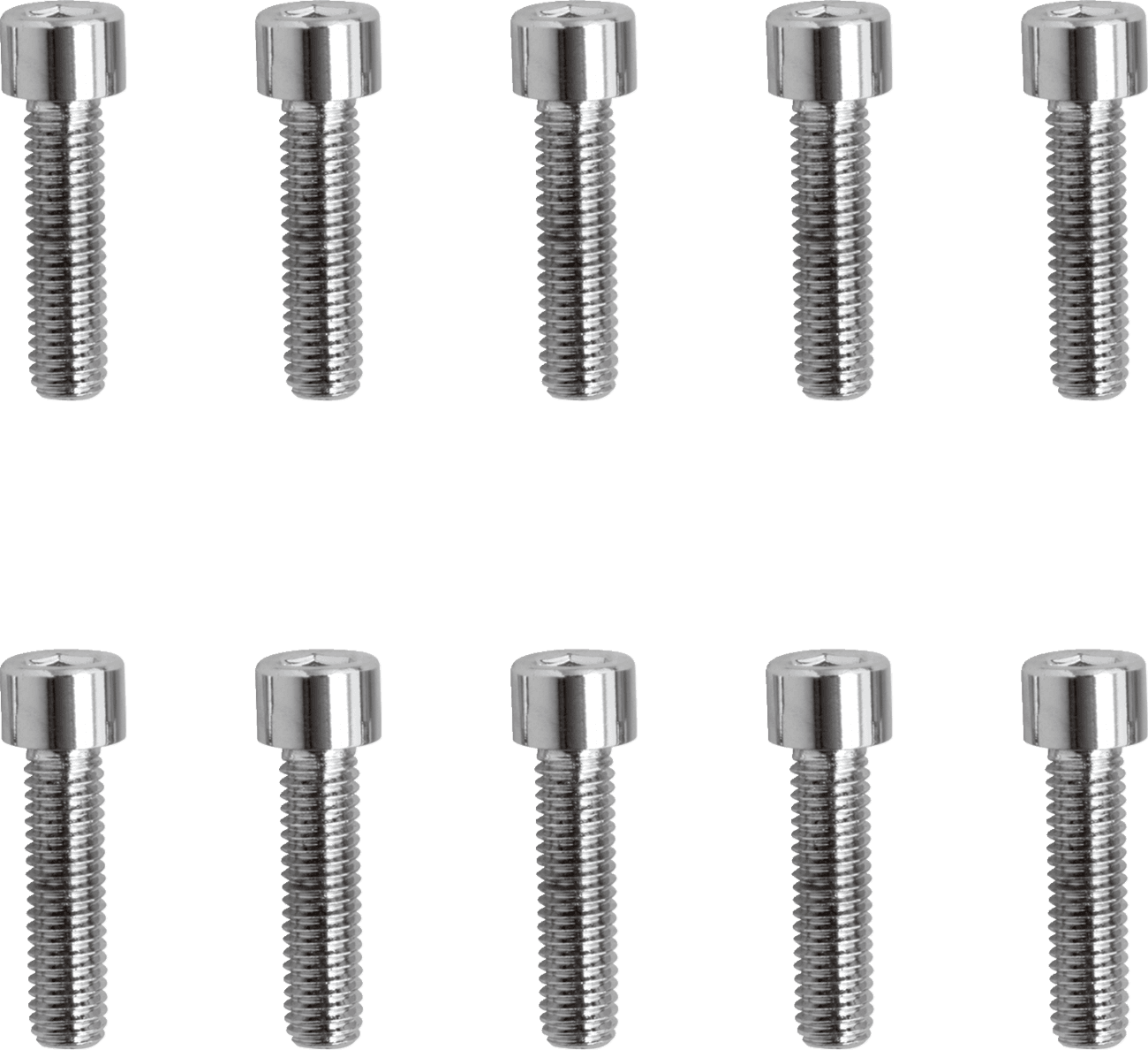 DRAG SPECIALTIES DS-190597S Bolts - Socket-Head - Replacement - Smooth/Fine Thread - #10-32 x 3/4" - 10 Pack