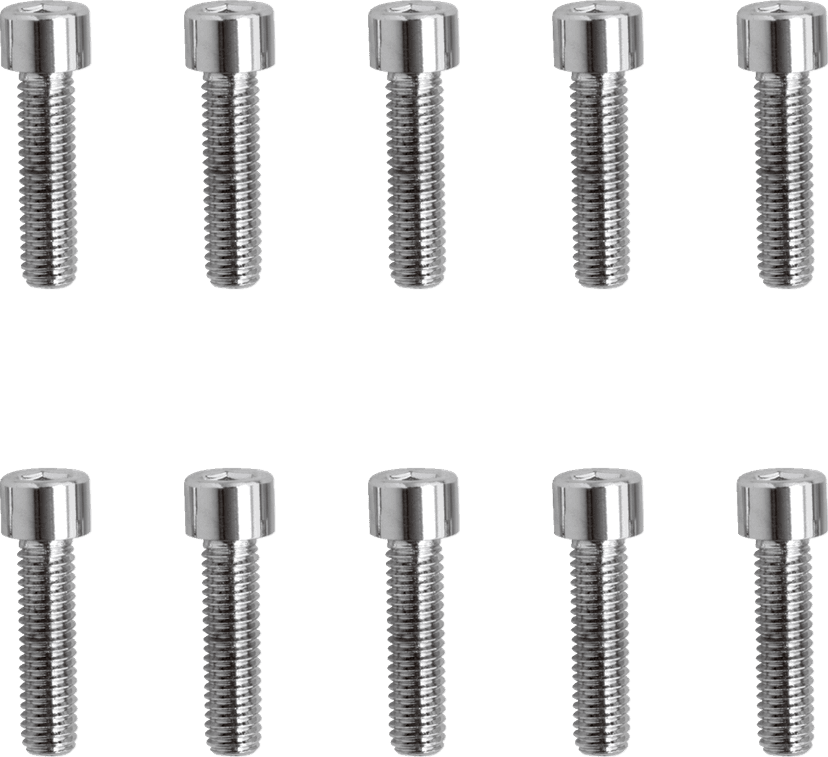 DRAG SPECIALTIES DS-190597S Bolts - Socket-Head - Replacement - Smooth/Fine Thread - #10-32 x 3/4" - 10 Pack — image 1 of 2