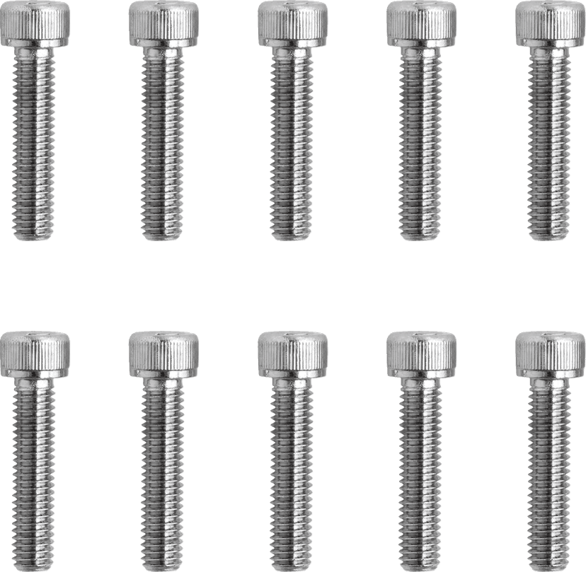DRAG SPECIALTIES DS-190598 Bolts - Socket-Head - Replacement - Knurled/Fine Thread - #10-32 x 7/8" - 10 Pack