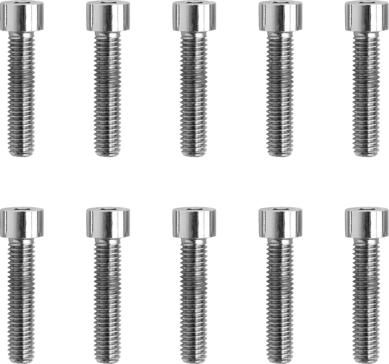 DRAG SPECIALTIES DS-190598S Bolts - Socket-Head - Replacement - Smooth/Fine Thread - #10-32 x 7/8" - 10 Pack