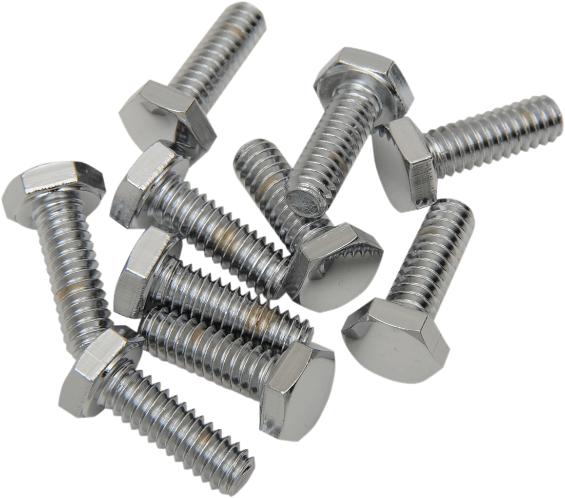 DRAG SPECIALTIES DS-190601 Bolts - Hex-Head - Chrome - 1/4"-20 x 5/8"