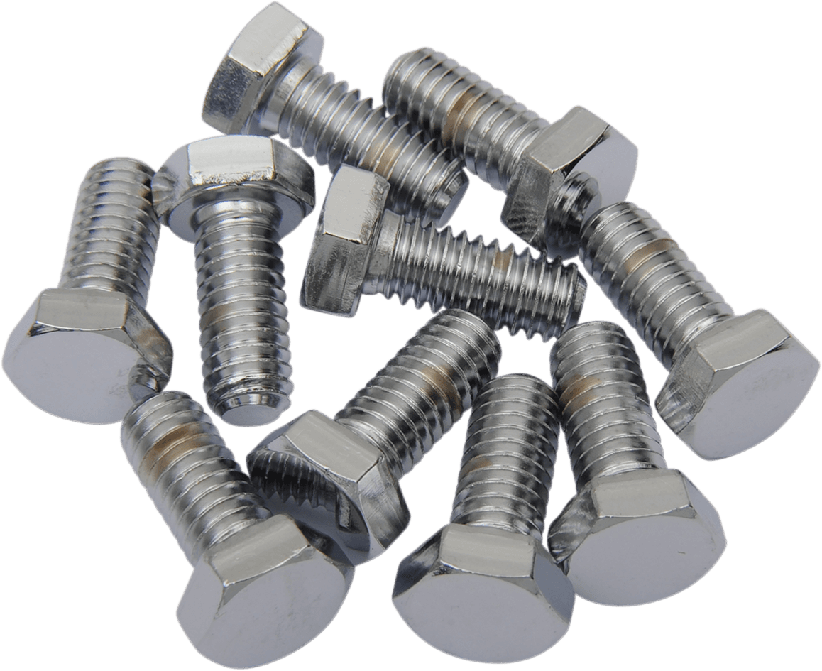 DRAG SPECIALTIES DS-190610 Bolts - Hex-Head - Chrome - 5/16"-18 x 5/8"