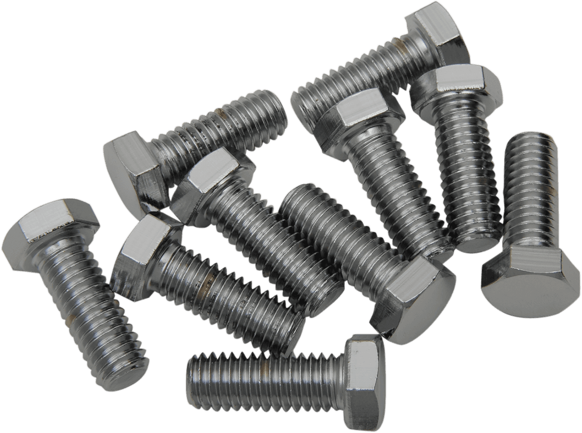DRAG SPECIALTIES DS-190620 Bolts - Hex-Head - Chrome - 3/8"-16 x 1"