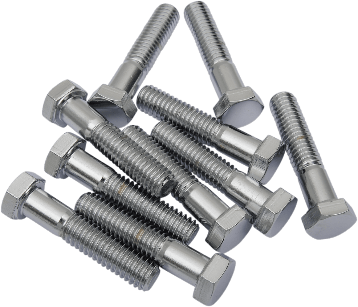 DRAG SPECIALTIES DS-190623 Bolts - Hex-Head - Chrome - 3/8"-16 x 1-3/4"