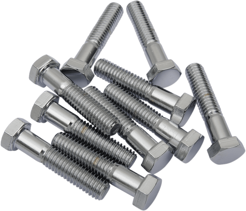 DRAG SPECIALTIES DS-190624 Bolts - Hex-Head - Chrome - 3/8"-16 x 2" — image 1 of 2