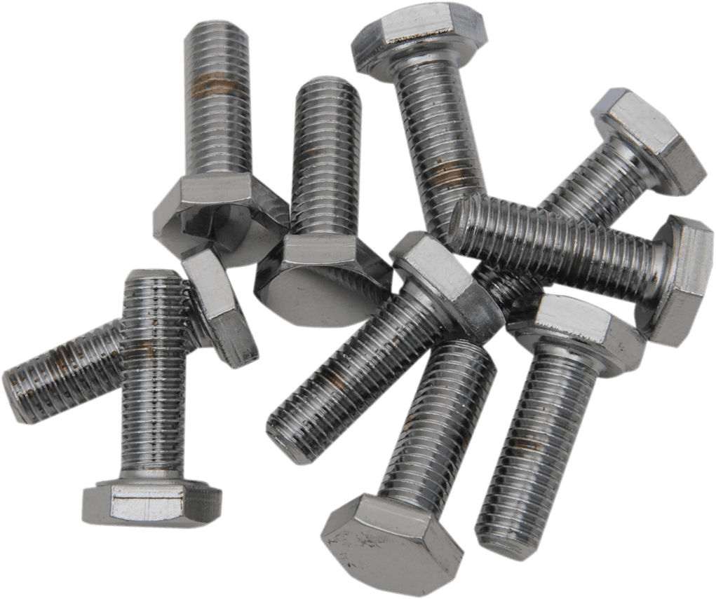 DRAG SPECIALTIES DS-190627 Bolts - Hex Head/Replacement - Fine Thread - 1/4"-28 x 3/4" - 10 Pack