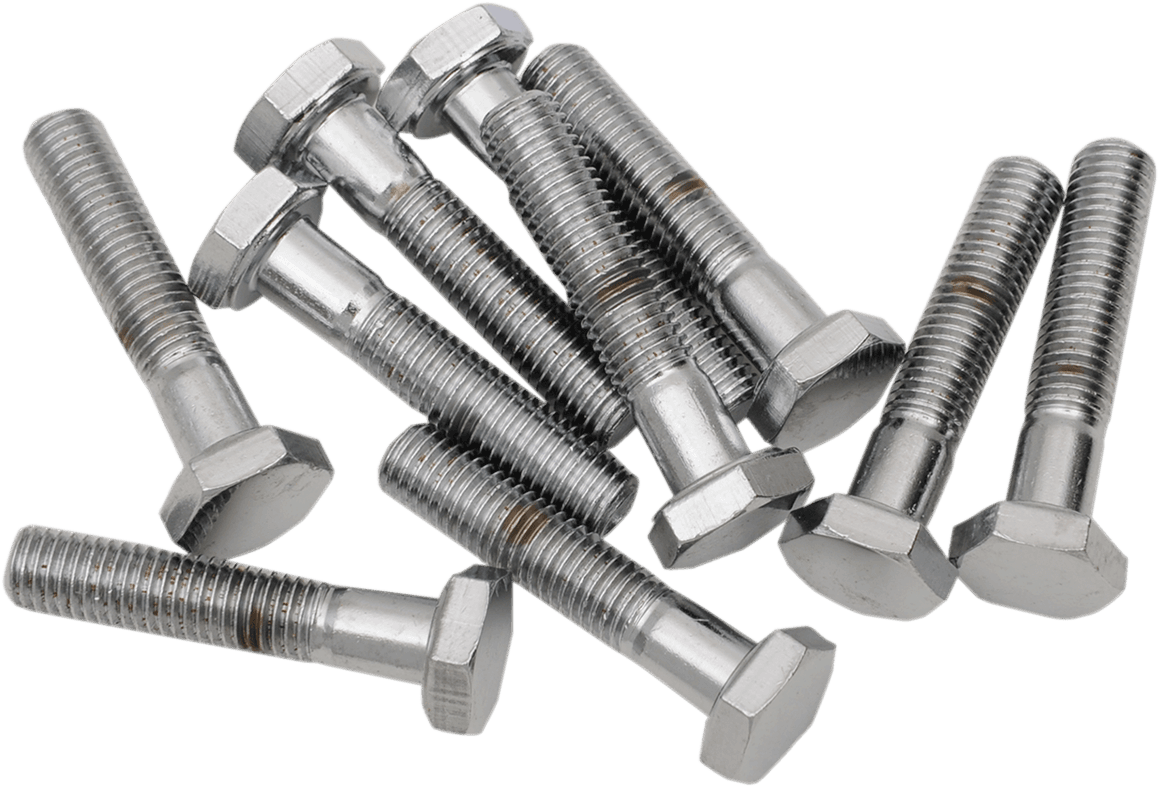 DRAG SPECIALTIES DS-190630 Bolts - Hex Head/Replacement - Fine Thread - 1/4"-28 x 1-1/4" - 10 Pack