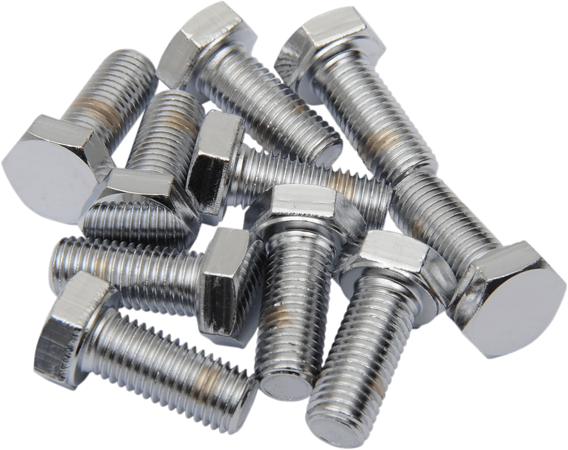 DRAG SPECIALTIES DS-190636 Bolts - Hex Head/Replacement - Fine Thread - 5/16"-24 x 3/4" - 10 Pack