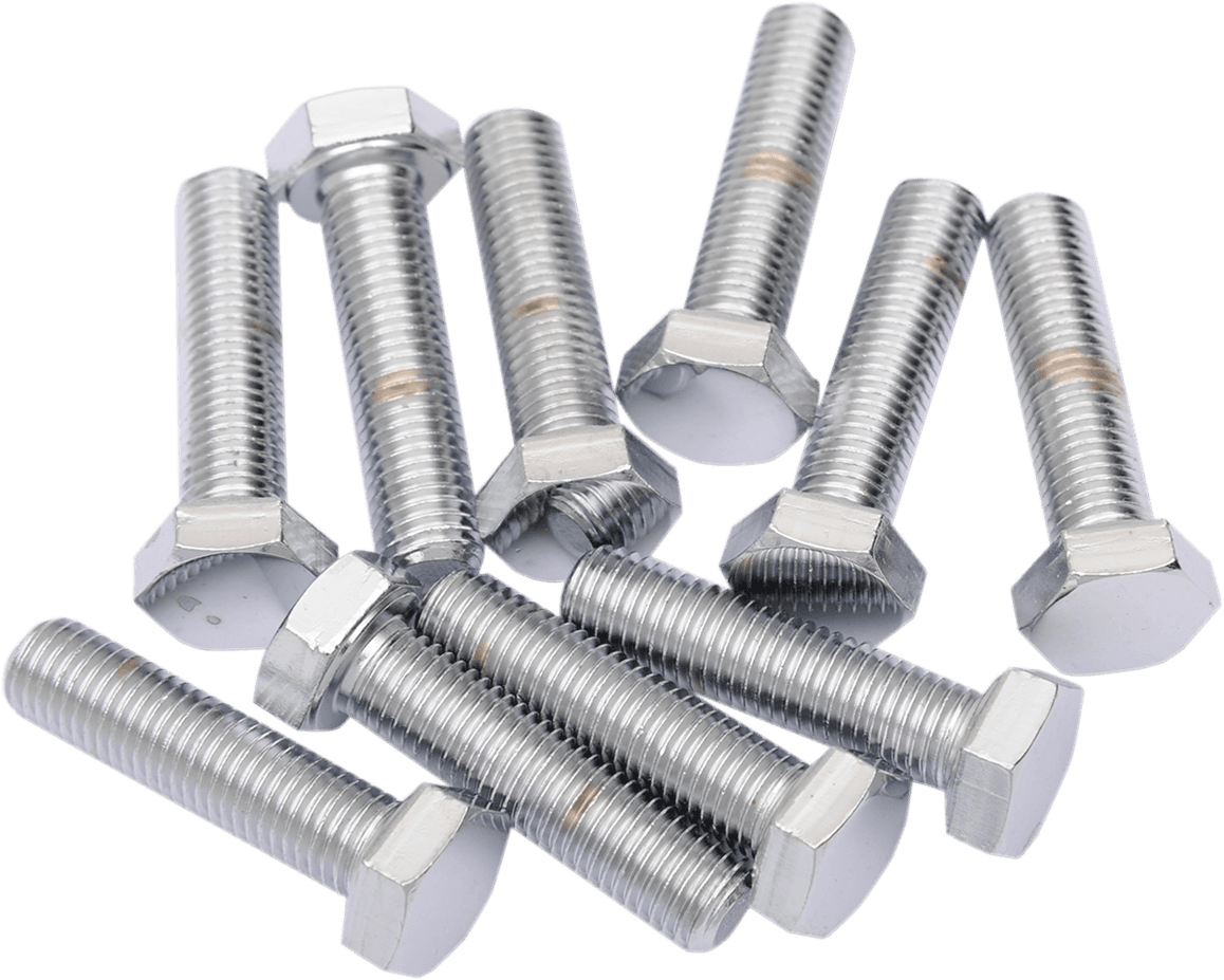 DRAG SPECIALTIES DS-190639 Bolts - Hex Head/Replacement - Fine Thread - 5/16"-24 x 1-1/4" - 10 Pack