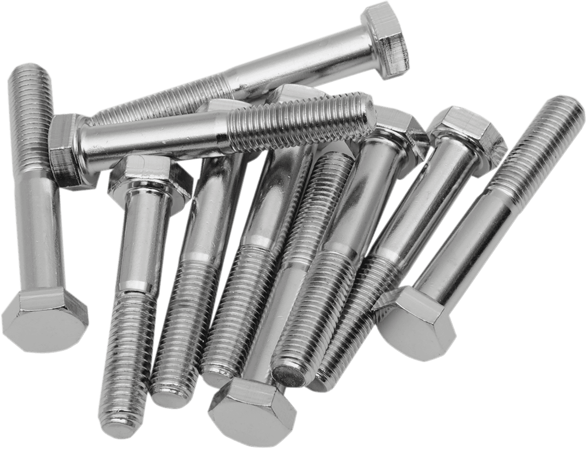 DRAG SPECIALTIES DS-190642 Bolts - Hex Head/Replacement - Fine Thread - 5/16"-24 x 2" - 10 Pack