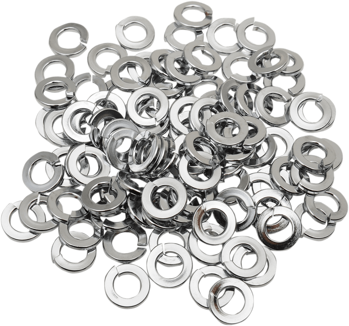 DRAG SPECIALTIES DS-190651 Washers - Lock - 1/4" - Chrome