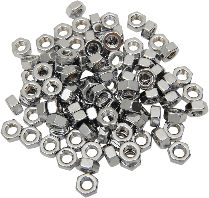 DRAG SPECIALTIES DS-190658 Nut - Hex - 1/4"-28 - Chrome — image 2 of 2