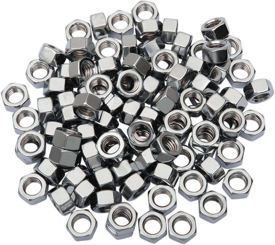 DRAG SPECIALTIES DS-190660 Nut - Hex - 5/16"-24 - Chrome
