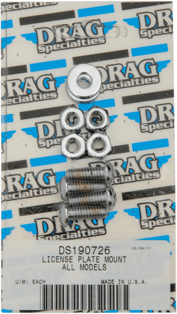 DRAG SPECIALTIES DS-190726 Bolt Set - License Plate Mount - Socket-Head
