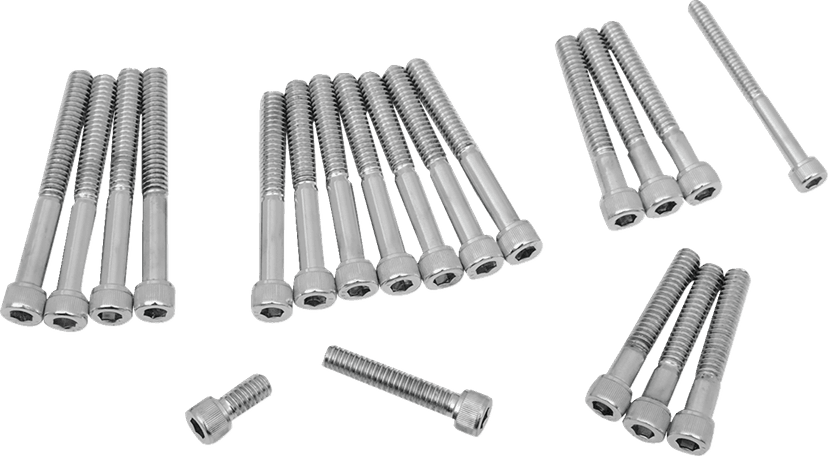 DRAG SPECIALTIES DS-190751 Bolt Set - Cam/Primary Cover - Socket-Head/Knurled - '71-'76 Sportster