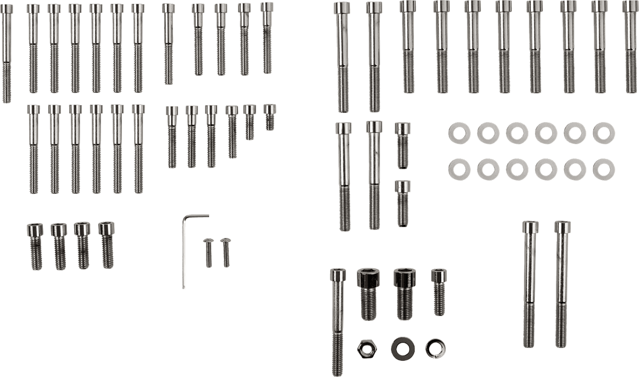DRAG SPECIALTIES DS-190760S Motor Bolt Set - Smooth/Socket-Head - XL
