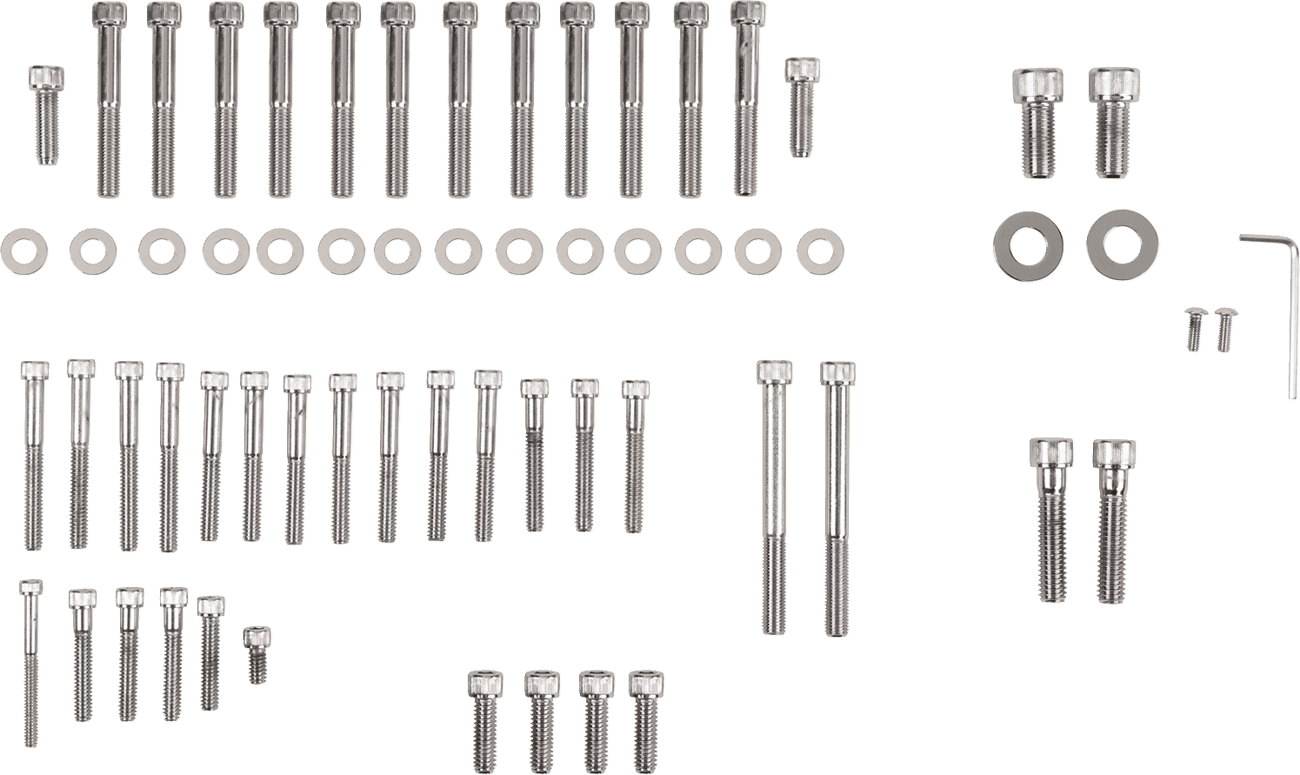 DRAG SPECIALTIES DS-190761 Motor Bolt Set - Knurled/Socket-Head - XL