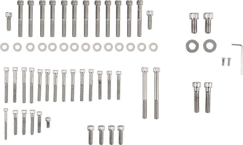 DRAG SPECIALTIES DS-190761 Motor Bolt Set - Knurled/Socket-Head - XL