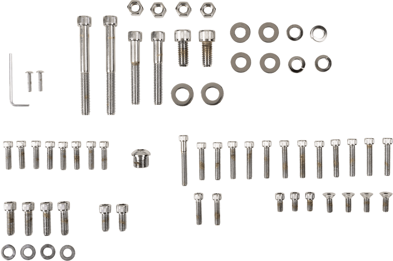 DRAG SPECIALTIES DS-190766 Motor Bolt Set - Knurled/Socket-Head - Big Twin