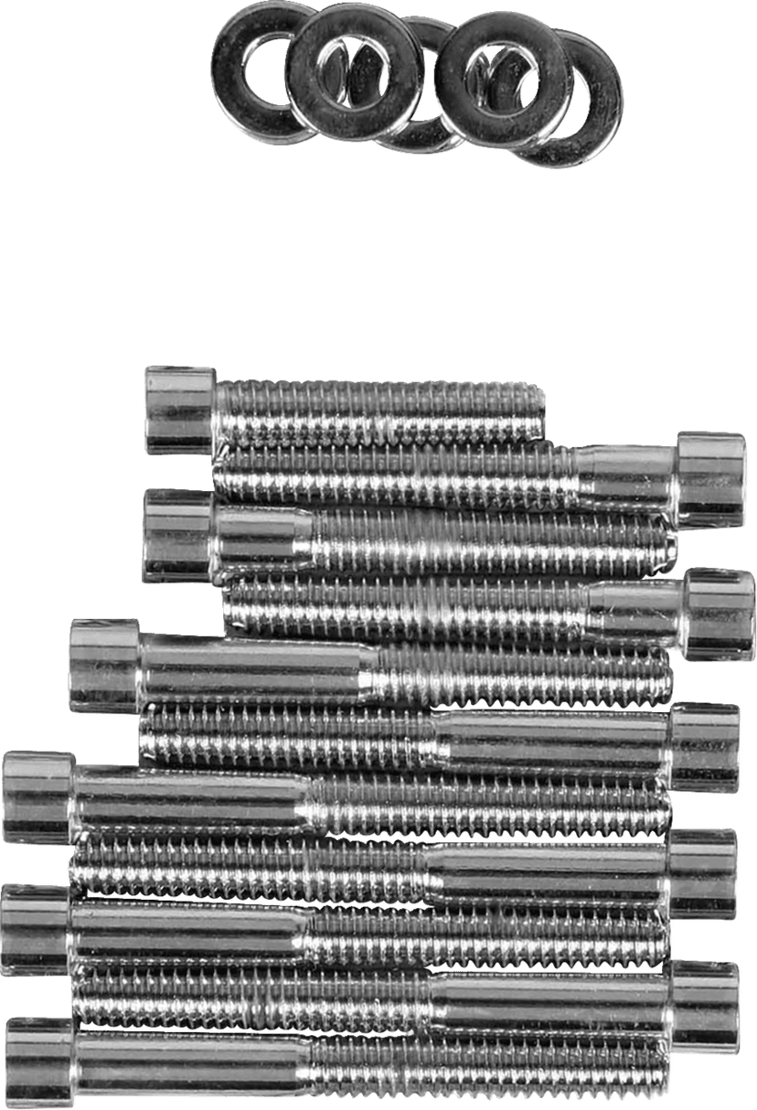 DRAG SPECIALTIES DS-190768S Bolt Kit - Cam Cover - Smooth - Chrome - '91-'03 Sportster