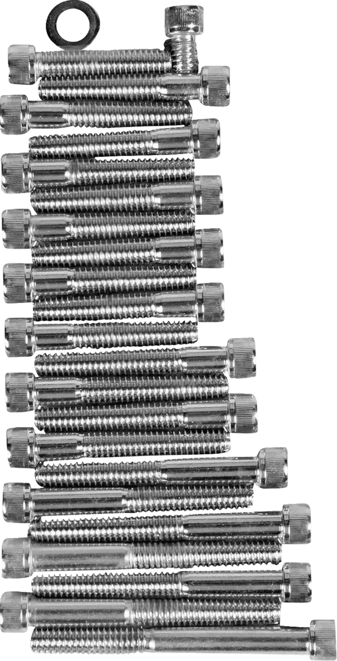 DRAG SPECIALTIES DS-190798 Bolt Set - Cam/Primary/Sprocket Cover - Socket-Head/Knurled - '86-'90 Sportster