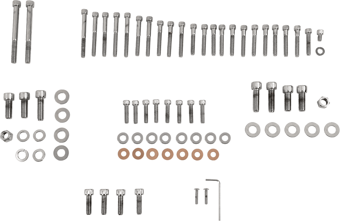 DRAG SPECIALTIES DS-190805 Bolt Kit - Complete Motor - Knurled/Socket-Head - '86-'90 Sportster