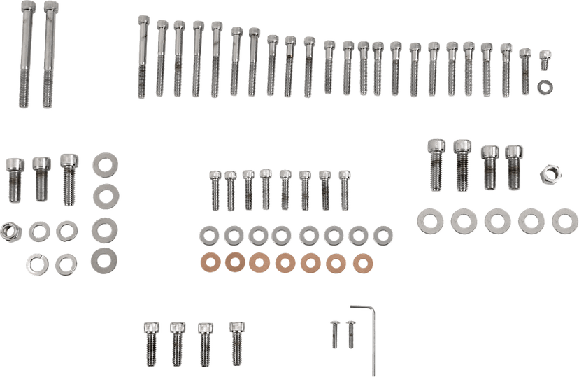 DRAG SPECIALTIES DS-190805 Bolt Kit - Complete Motor - Knurled/Socket-Head - '86-'90 Sportster
