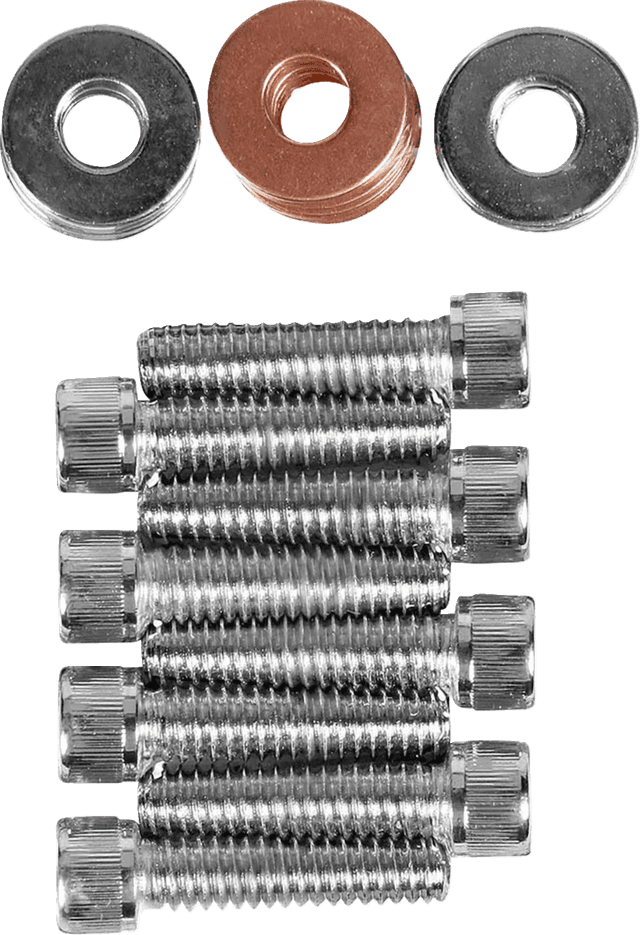 DRAG SPECIALTIES DS-190813 Bolt Set - Rocker Box - Knurled - '84-'03 Harley-Davidson