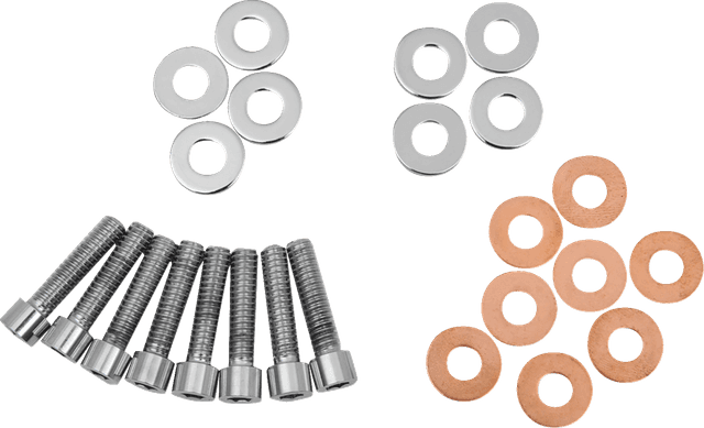 DRAG SPECIALTIES DS-190813S Bolt Set - Rocker Box - Smooth - '84-'03 Harley-Davidson