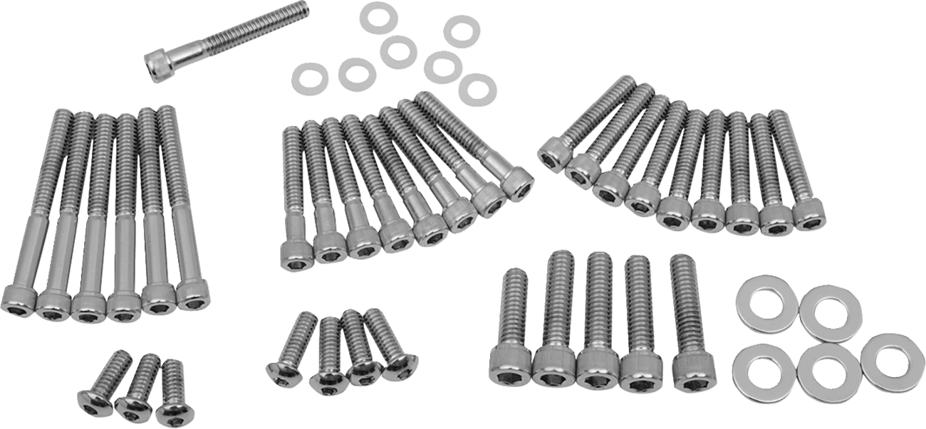 DRAG SPECIALTIES DS-190818 Bolt Kit - Cam/Primary/Transmission Cover - Socket-Head - FXR