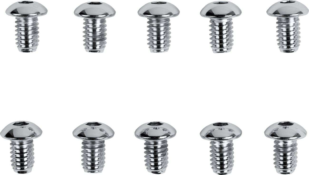 DRAG SPECIALTIES DS-190836 Bolts - Button Head/Replacement - 5/16"-18 x 1/2" - 10 Pack