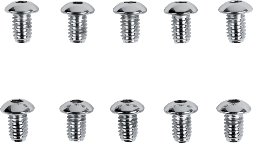 DRAG SPECIALTIES DS-190836 Bolts - Button Head/Replacement - 5/16"-18 x 1/2" - 10 Pack