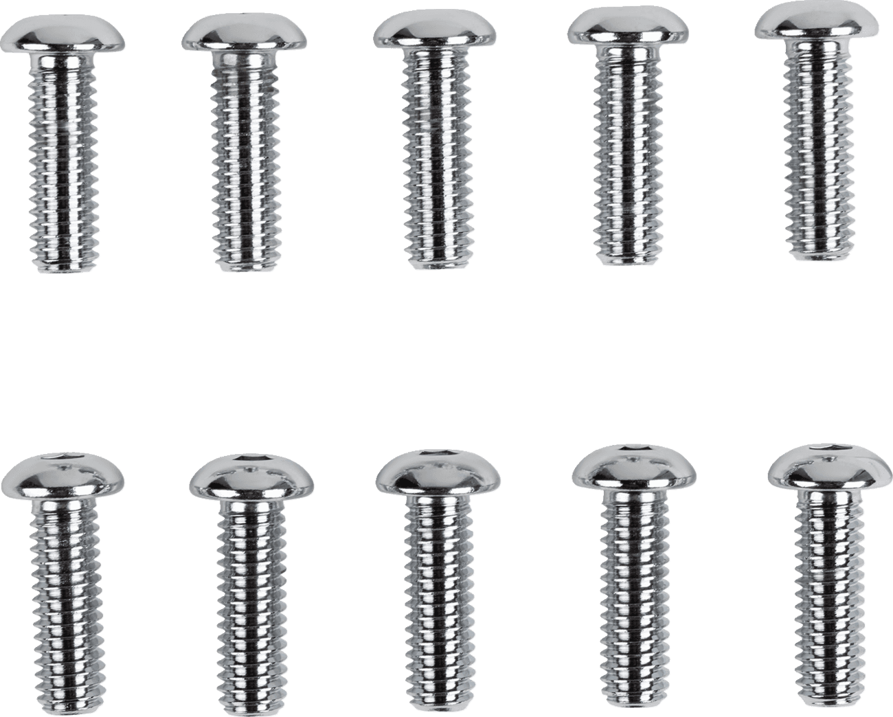 DRAG SPECIALTIES DS-190838 Bolts - Button Head/Replacement - 5/16"-18 x 1" - 10 Pack