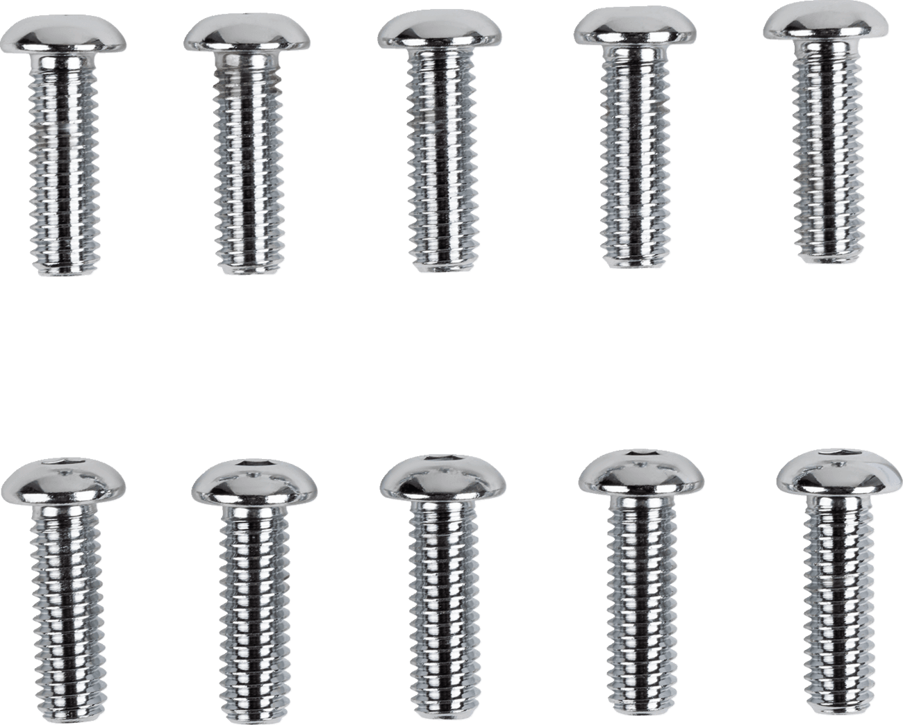 DRAG SPECIALTIES DS-190838 Bolts - Button Head/Replacement - 5/16"-18 x 1" - 10 Pack