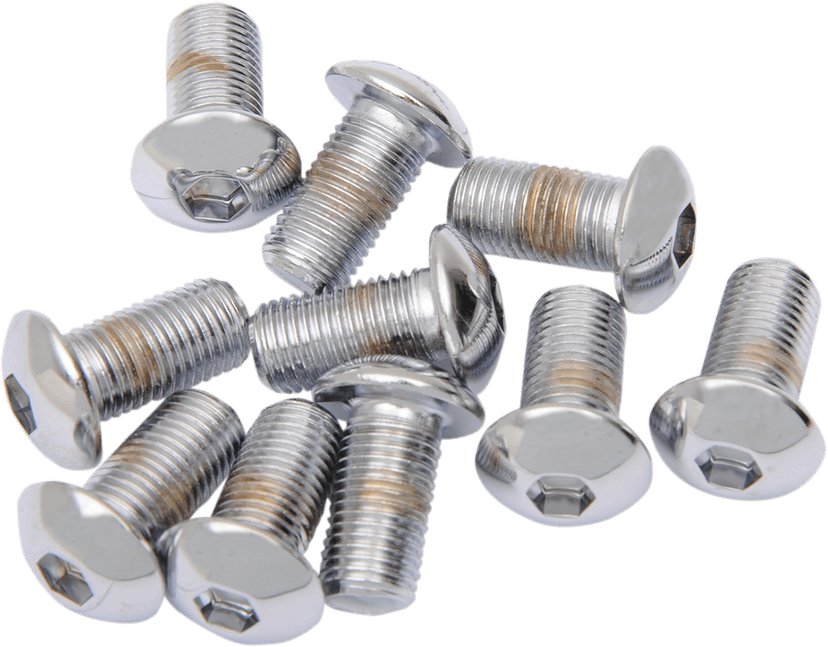 DRAG SPECIALTIES DS-190845 Bolts - Button Head/Replacement - 3/8"-24 x 1" - 10 Pack — image 1 of 2