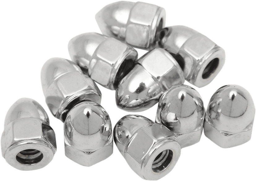 DRAG SPECIALTIES DS-190852 Nut - Acorn - Chrome - 10-32 — image 1 of 2