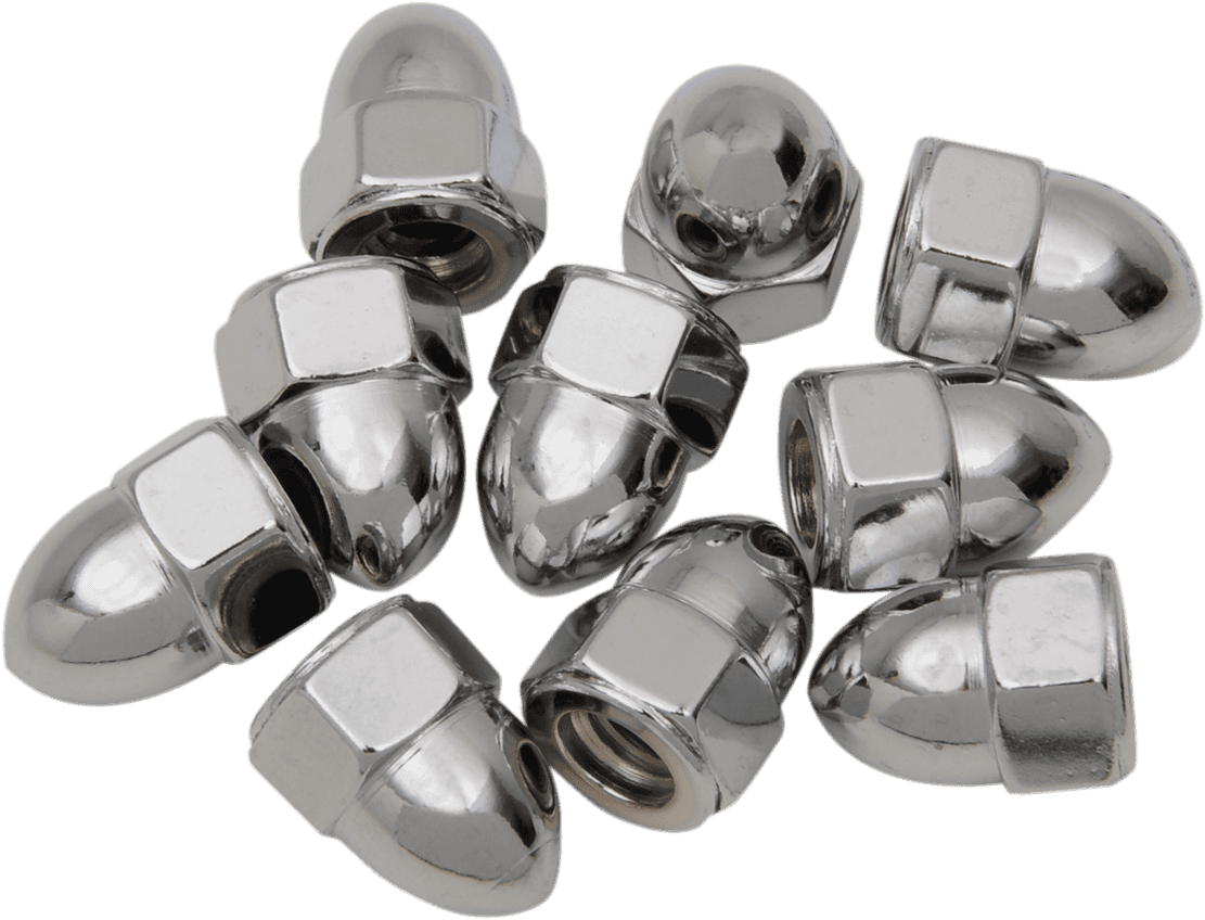 DRAG SPECIALTIES DS-190853 Nut - Acorn - Chrome - 1/4"-20
