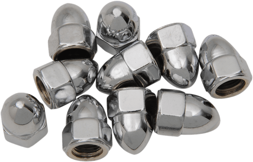 DRAG SPECIALTIES DS-190857 Nut - Acorn - Chrome - 3/8"-16 — image 1 of 2