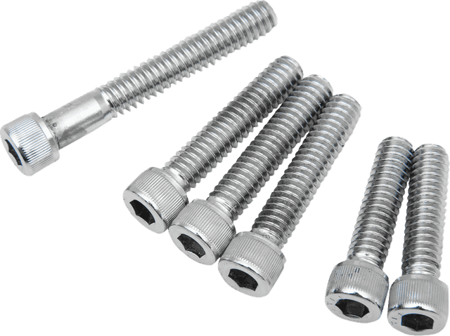 DRAG SPECIALTIES DS-190865 Bolt Kit - Cam Cover - Knurled - Chrome - '70-'84 Harley-Davidson