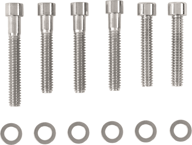 DRAG SPECIALTIES DS-190868 Bolt Kit - Cam Cover - Smooth - Chrome - '87-'92 Harley-Davidson — image 1 of 2