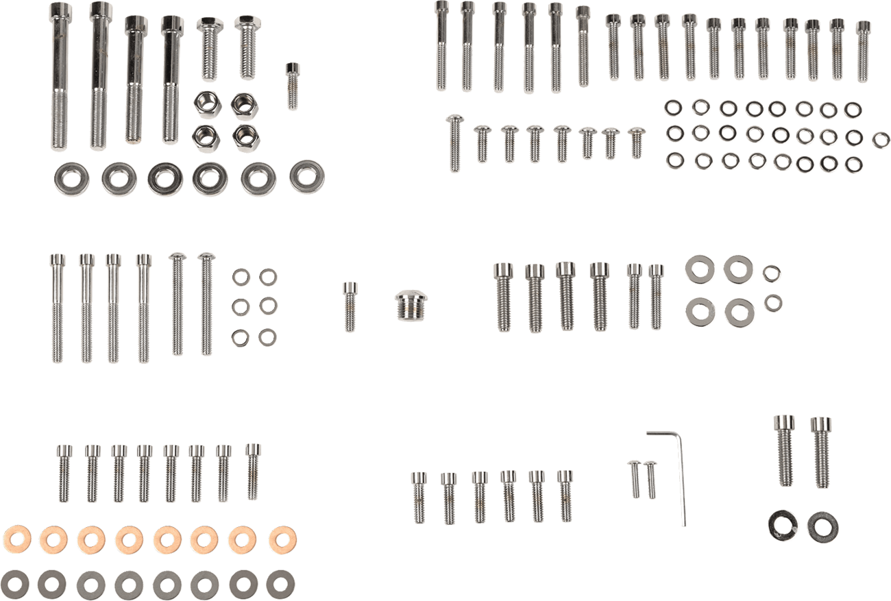 DRAG SPECIALTIES DS-190869S Bolt Kit - Complete Motor - Smooth/Socket-Head - '89-'93 Softail