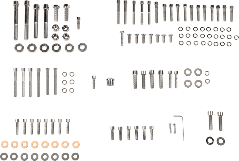 DRAG SPECIALTIES DS-190869S Bolt Kit - Complete Motor - Smooth/Socket-Head - '89-'93 Softail