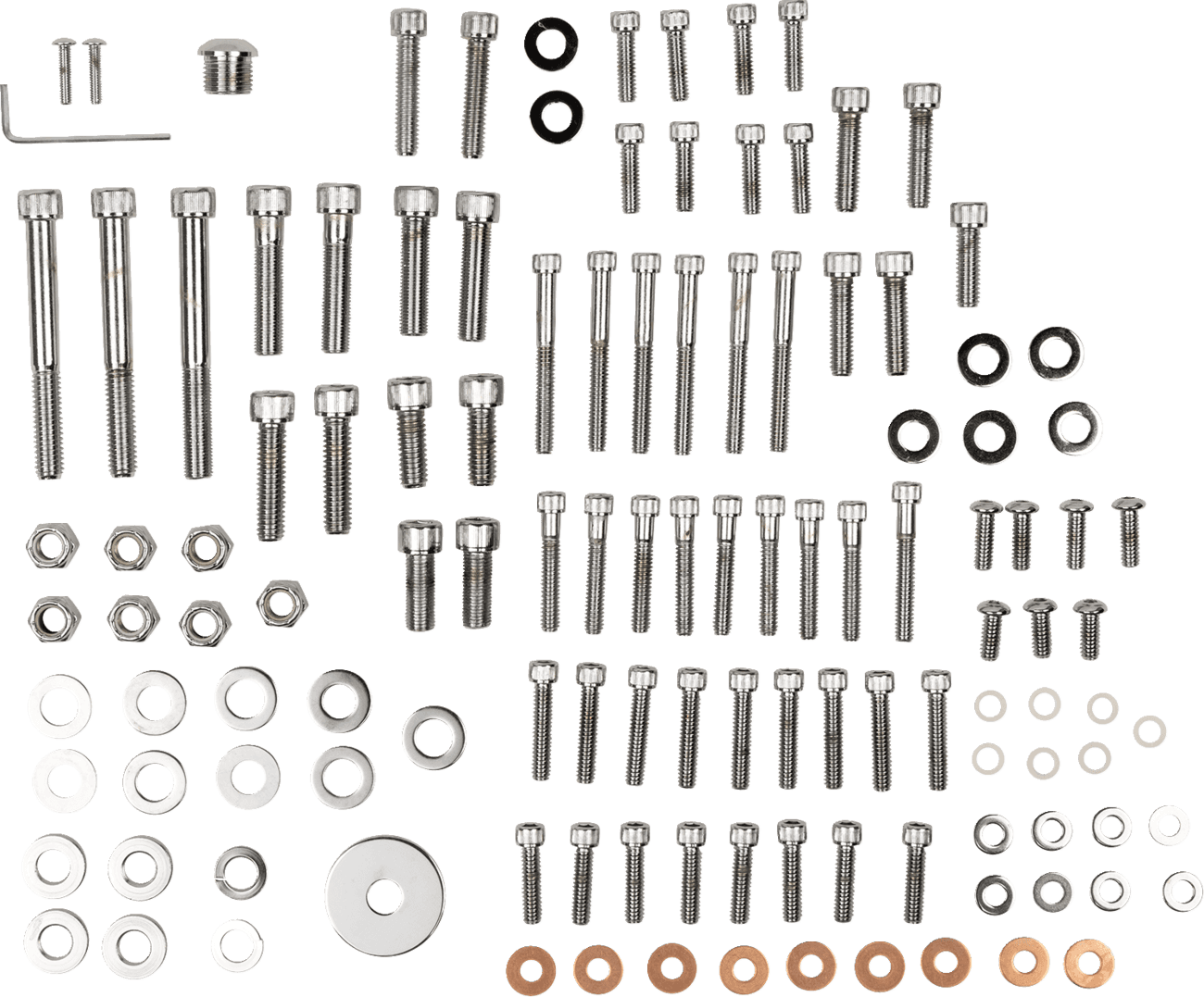 DRAG SPECIALTIES DS-190870 Bolt Kit - Complete Motor - Knurled/Socket-Head - '87-'94 FXR/Touring