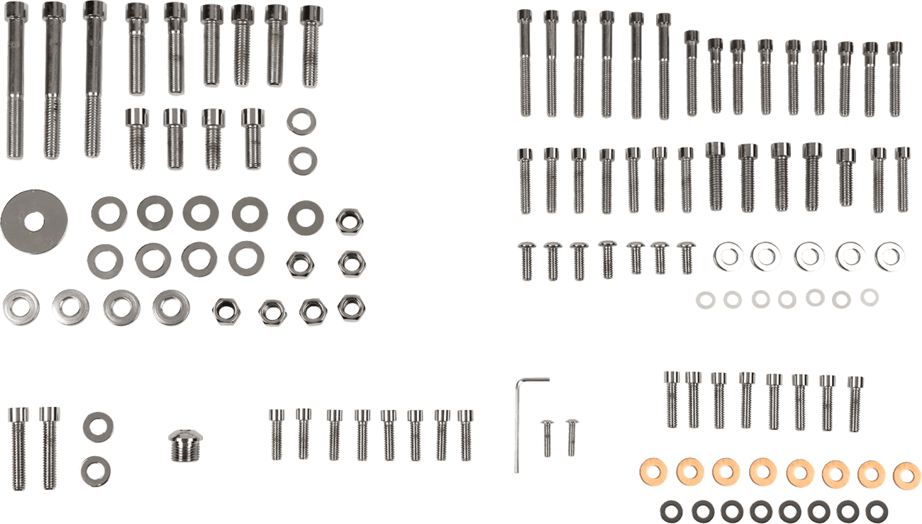 DRAG SPECIALTIES DS-190870S Bolt Kit - Complete Motor - Smooth/Socket-Head - '87-'94 FXR/Touring