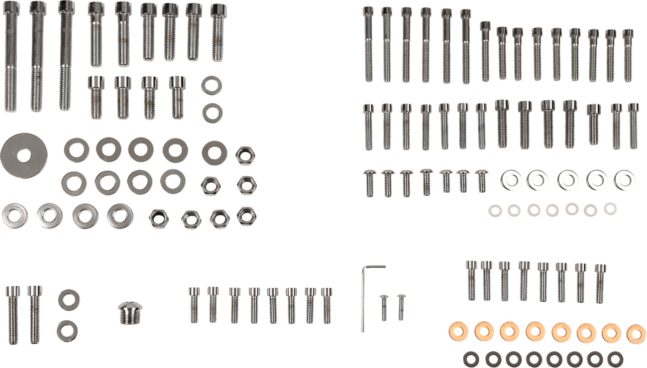 DRAG SPECIALTIES DS-190870S Bolt Kit - Complete Motor - Smooth/Socket-Head - '87-'94 FXR/Touring