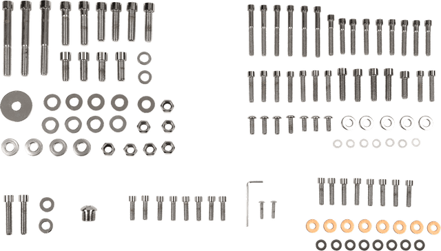 DRAG SPECIALTIES DS-190870S Bolt Kit - Complete Motor - Smooth/Socket-Head - '87-'94 FXR/Touring